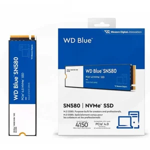 حافظه اس اس دی وسترن دیجیتال مدل WD Blue SN580 M.2 NVMe 1TB Internal SSD