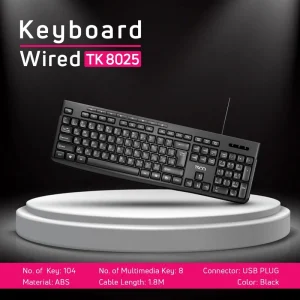 کیبورد تسکو با سیم مدل  TK-8025